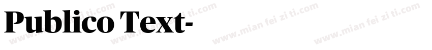 Publico Text字体转换